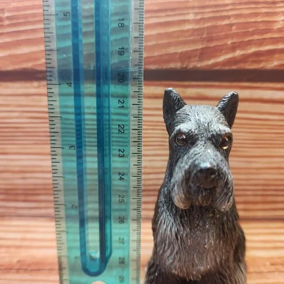 Black/Gray Schnauzer Dog Figurine 4 inch Adopt-A-Pet by Art Collectibles - Picture 11 of 11